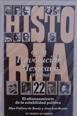 HISTORIA DE LA REVOLUCION MEXICANA 1924-1928, EL AFIANZAMIENTO DE LA ESTSABILIDAD POLITICA, VOL-XXII, 1988